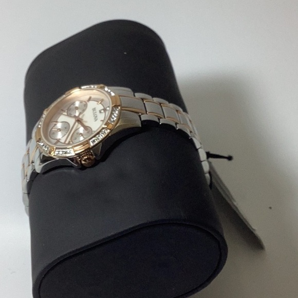 Bulova Women's Two-Tone Crystal Accent Watch - 98N110 - Picture 11 of 12